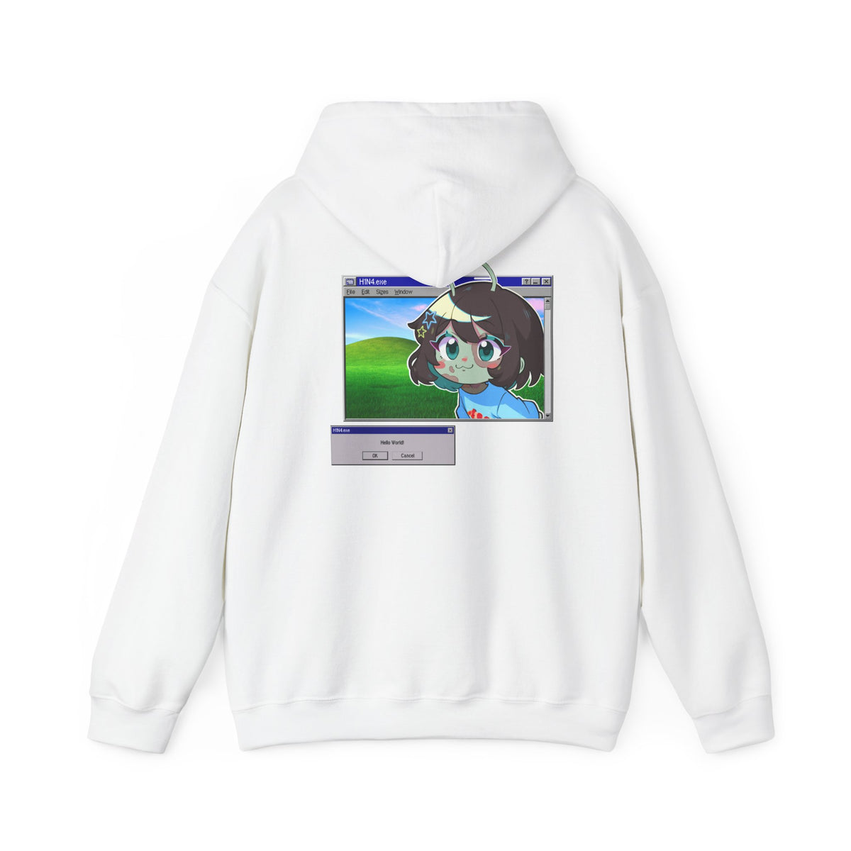 Frutiger Aero Hoodie H1N4 Hello World