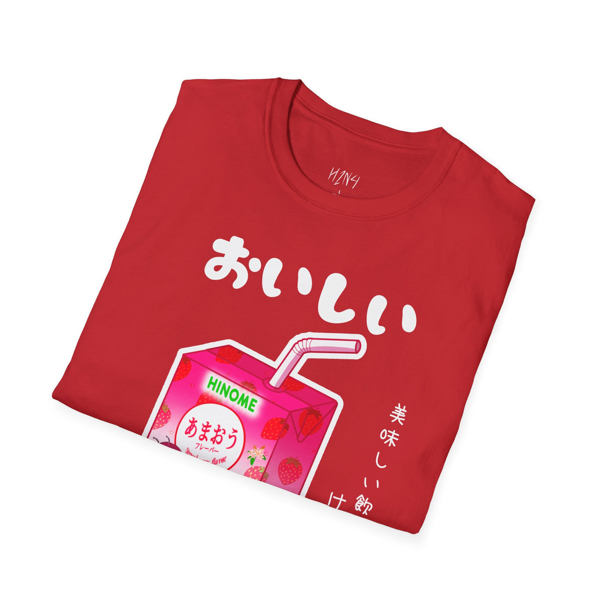 Juice Box T-Shirt — Cute Pink Hinome Strawberry Drink Tee