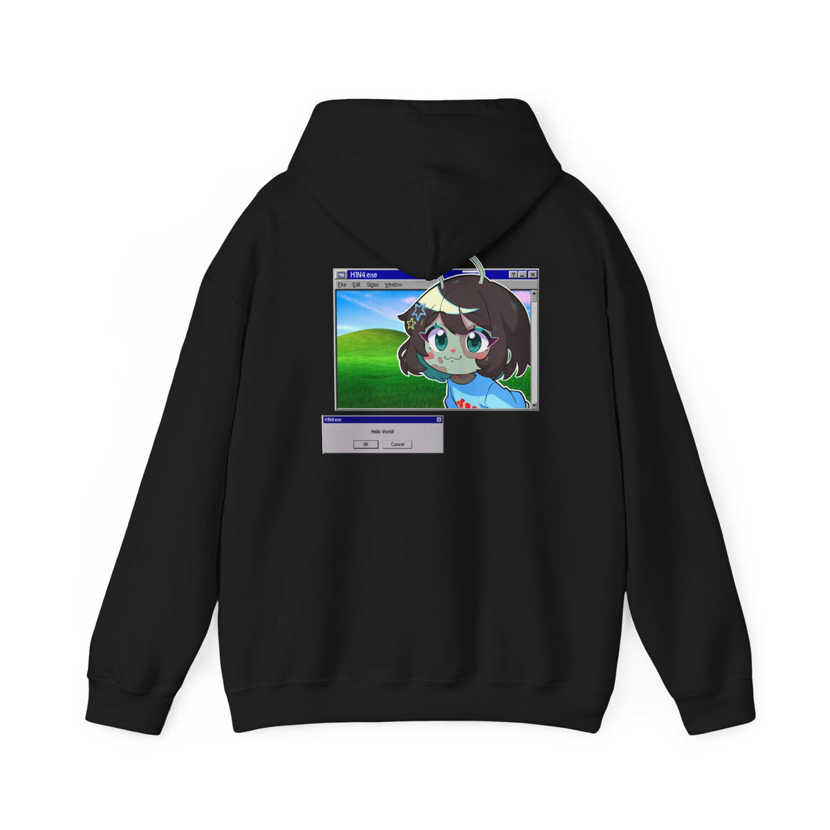 Frutiger Aero Hoodie H1N4 Hello World