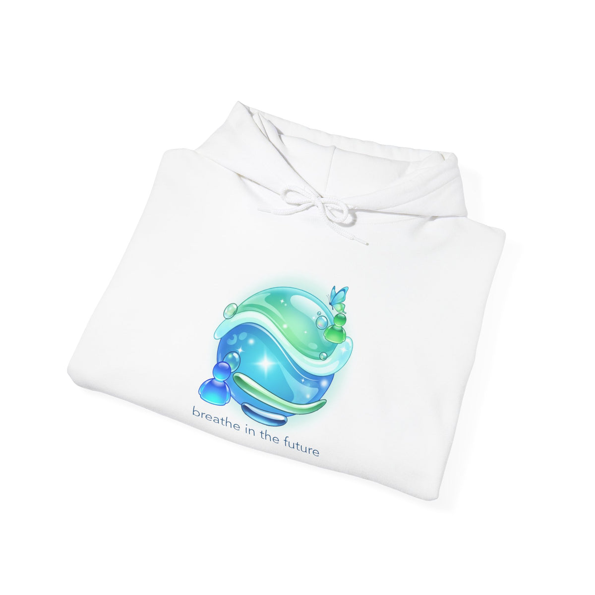 Frutiger Aero Hoodie | Breathe into the future