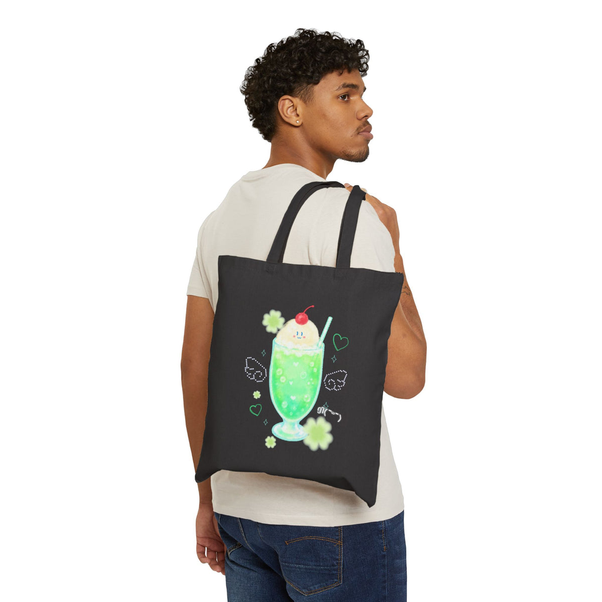 Kawaii Melon Cream Soda Tote Bag
