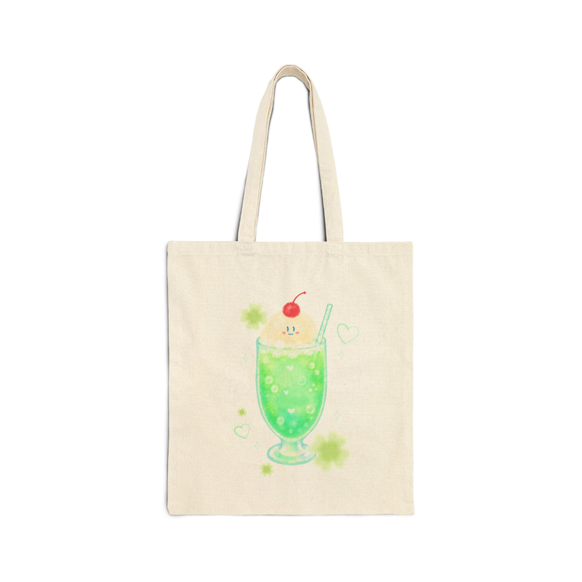 Kawaii Melon Cream Soda Tote Bag