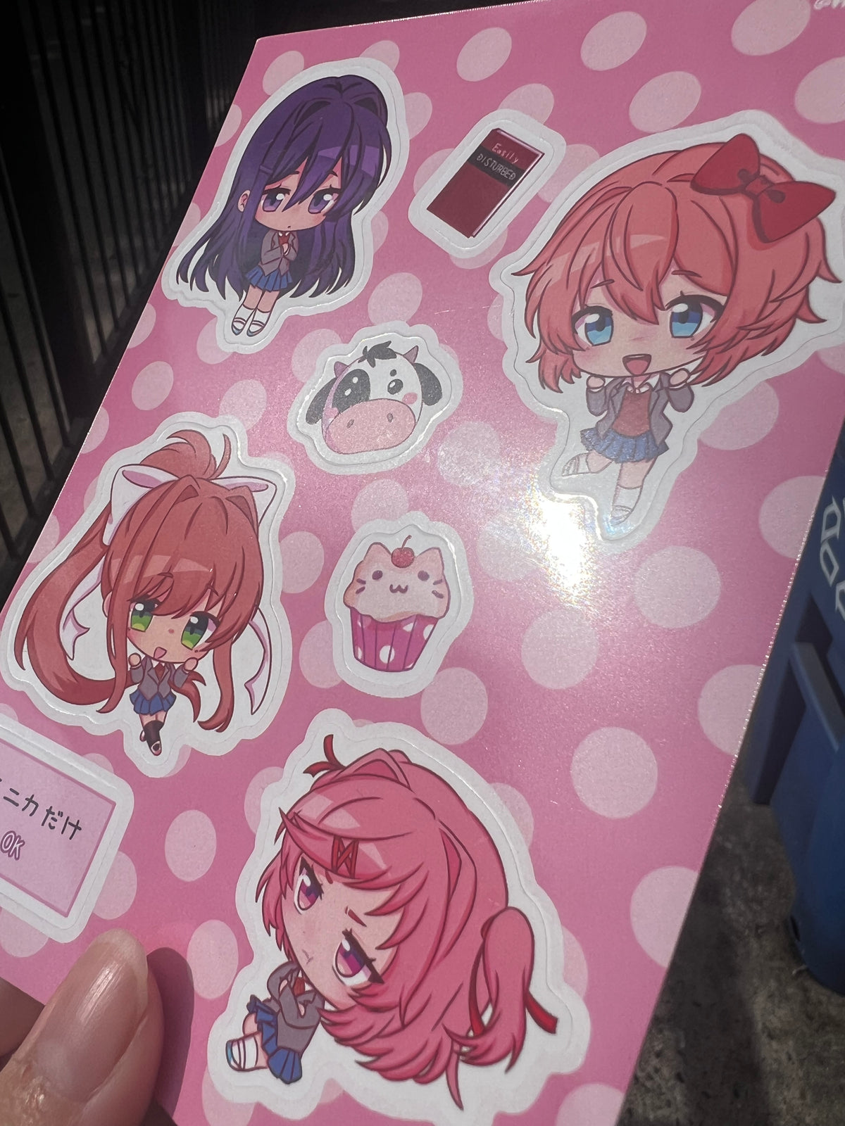 Doki Doki Literature Club Sticker Sheet