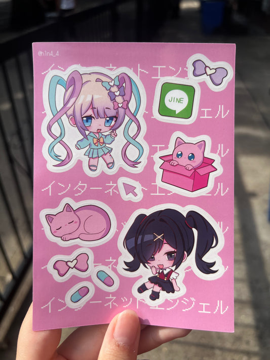 Needy Streamer Overload sticker sheet