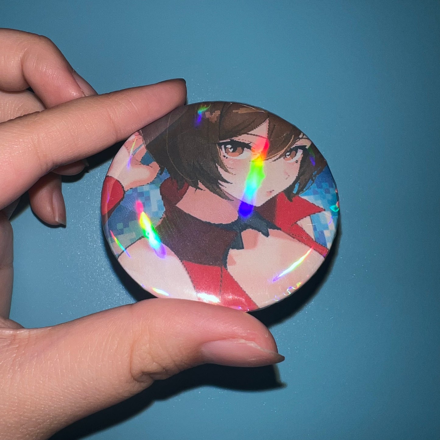 Meiko Rainbow Holo Pin