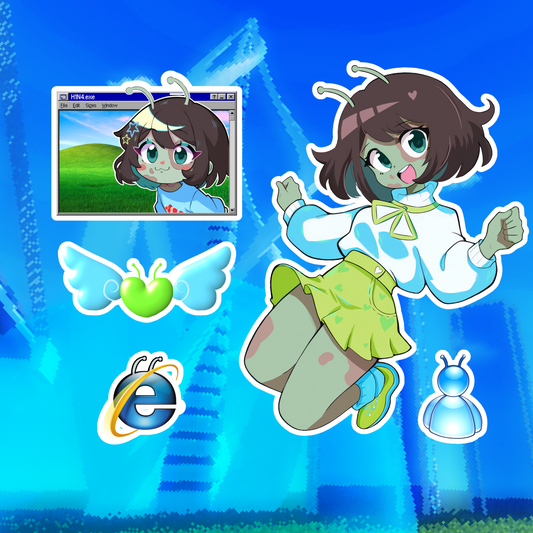 5x5 H1N4 sticker sheet
