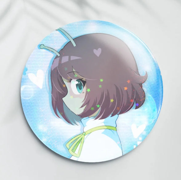 H1N4 Alien Holo Pin